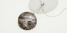Oxidised & Etched silver Pendant